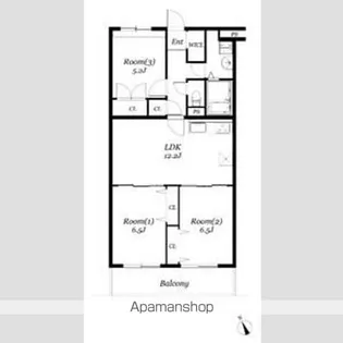 ベルフラット吉野【1階】の間取り
