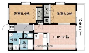 HOUSE OF AZALEA(ハウスオブアザレア)【2階】の間取り