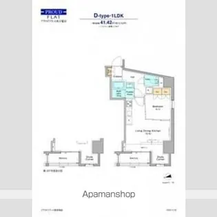 プラウドフラット西早稲田【7階】の間取り