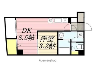 グラントレス松戸【6階】の間取り