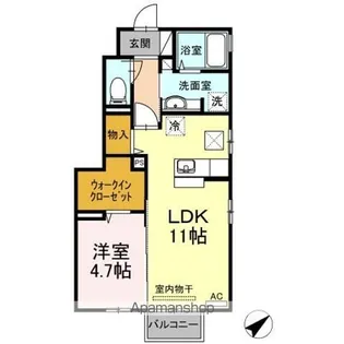 セジュールセラ F【1階】の間取り