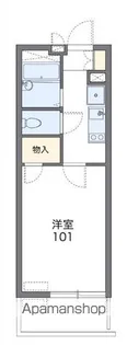 レオパレスエクセルアーク【1階】の間取り