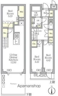 アジールコート都立大学【1階】の間取り