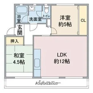 ハビタブル森本A棟【3階】の間取り