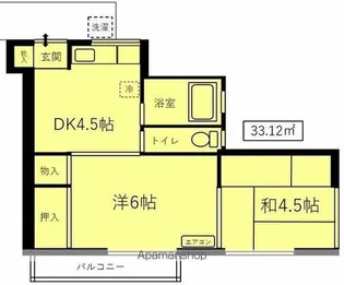 石田荘【2階】の間取り