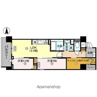 THE RESIDENCE 北白川【4階】の間取り