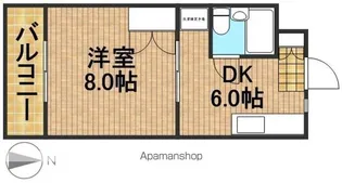 リバティーⅡ【2階】の間取り