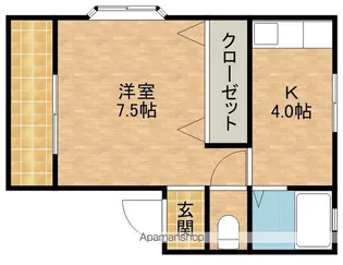 リトルハイツ【1階】の間取り