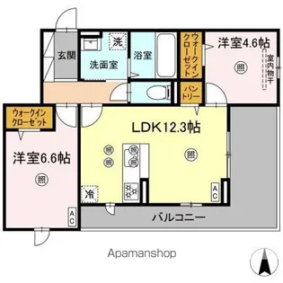 ル コンテ【2階】の間取り