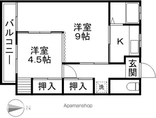 フォレストオブヒーリング東棟【1階】の間取り