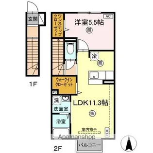 ボヌール A【2階】の間取り