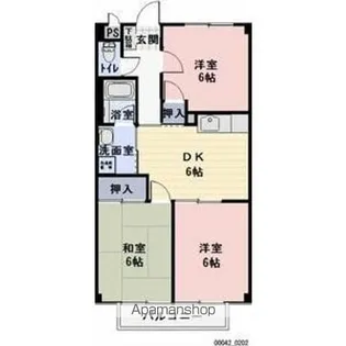 SURPLUS THREE丘E【1階】の間取り