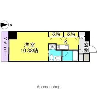 N.S.ZEAL泉【7階】の間取り