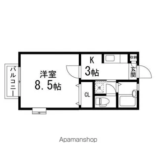 サンコーポIZUMI B【2階】の間取り