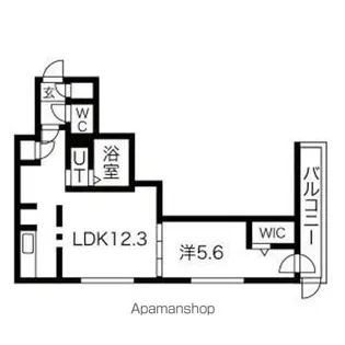 レジデンス北18条【1階】の間取り
