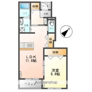 カサ・グラータ【1階】の間取り