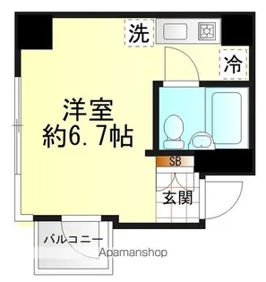 中銀上野小島マンシオン【3階】の間取り