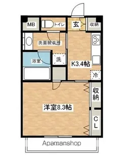 パークヒルズ泉【2階】の間取り