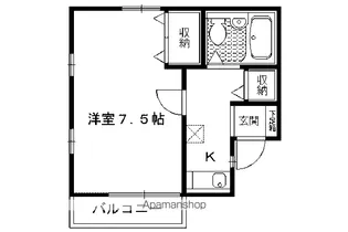 ハイツはみんぐ【202号室】の間取り