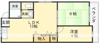 新栄プロパティー南太子堂【4-B号室】の間取り