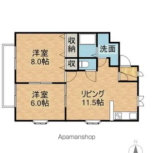メゾン・ソフィア【203号室】の間取り