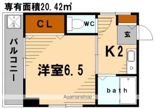 ヴィンテージ鶴見Ⅱ【102号室】の間取り