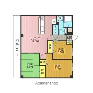 PARK SQUARE西川口【6階】の間取り