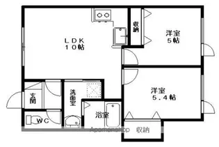S−1マンション【102号室】の間取り