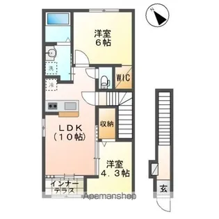 エスペランサ【2階】の間取り