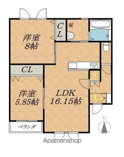 アシュトンⅡ【2階】の間取り