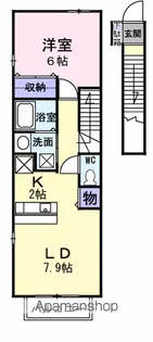 フォンテーヌ【2階】の間取り
