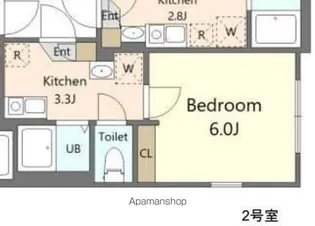 神奈川県横浜市南区榎町2丁目【アパート】の間取り