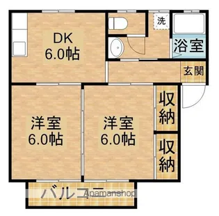 アメニティコーポ池上【103号室】の間取り