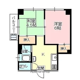 前田アパートA【301号室】の間取り