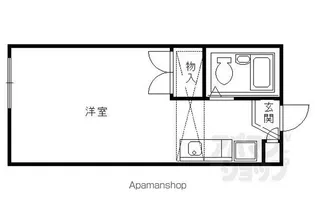 レオパレス西陣A【1階】の間取り