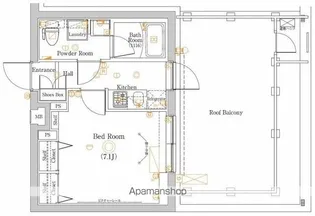 ラフィスタ大山【5階】の間取り