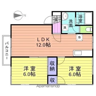 アステムハイツ【102号室】の間取り