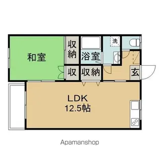 サードSEIYOB棟【103号室】の間取り