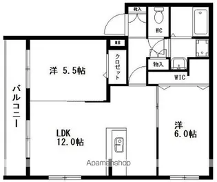 ヴィラフォレスト【3階】の間取り