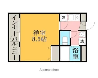 中村北堀江ビル【3階】の間取り