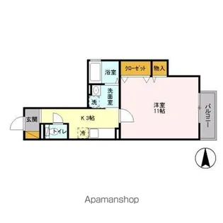 コトー・タカイチ【1階】の間取り