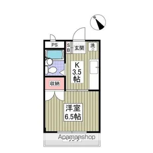 クーノス北坂戸【3階】の間取り