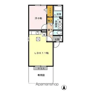 メゾン・クレール C【1階】の間取り