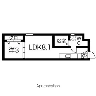 CELENEST名駅西(セレネストメイエキニシ)ペット可デザイ【2階】の間取り