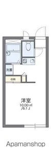 レオパレスエストーディオ【1階】の間取り