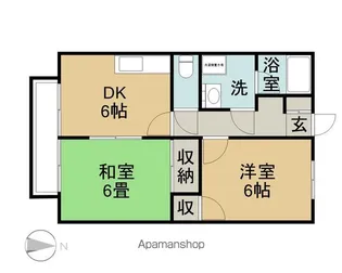 サープラス3M B棟【2階】の間取り