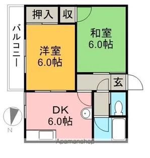 メゾン音三郎【3階】の間取り