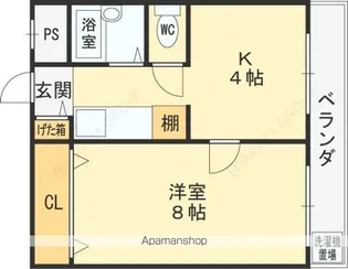 サンハイツたかだ【1階】の間取り