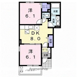 カーサ ミーア【1階】の間取り