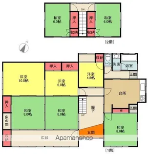 福島県双葉郡楢葉町大字上繁岡字下奥海【一戸建】の間取り